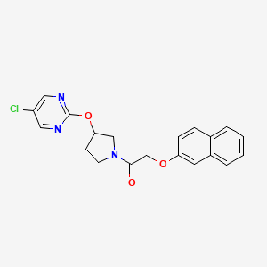 1-(3-((5-Chloropyrimidin-2-yl)oxy)pyrrolidin-1-yl)-2-(naphthalen-2-yloxy)ethanone