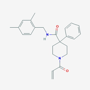 N-[(2,4-Dimethylphenyl)methyl]-4-phenyl-1-prop-2-enoylpiperidine-4-carboxamide