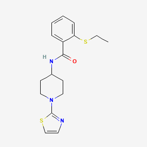 2-(ethylthio)-N-(1-(thiazol-2-yl)piperidin-4-yl)benzamide
