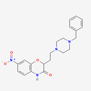2-[2-(4-benzylpiperazino)ethyl]-7-nitro-2H-1,4-benzoxazin-3(4H)-one