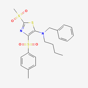 N-benzyl-N-butyl-2-(methylsulfonyl)-4-tosylthiazol-5-amine