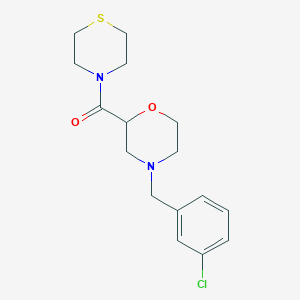 [4-[(3-Chlorophenyl)methyl]morpholin-2-yl]-thiomorpholin-4-ylmethanone