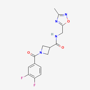 1-(3,4-difluorobenzoyl)-N-((3-methyl-1,2,4-oxadiazol-5-yl)methyl)azetidine-3-carboxamide