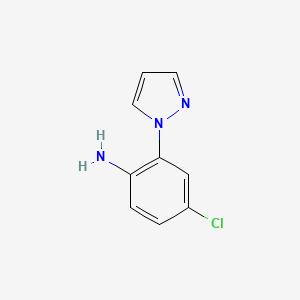 4-chloro-2-(1H-pyrazol-1-yl)aniline