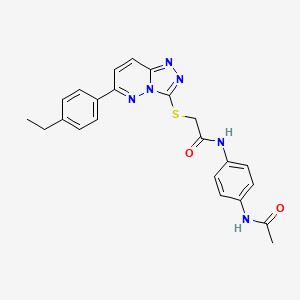 N-(4-acetamidophenyl)-2-((6-(4-ethylphenyl)-[1,2,4]triazolo[4,3-b]pyridazin-3-yl)thio)acetamide