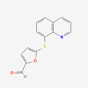5-(Quinolin-8-ylthio)furan-2-carbaldehyde