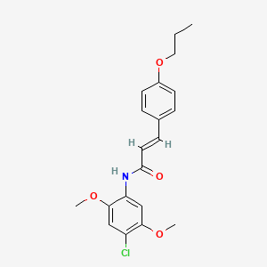 (2E)-N-(4-chloro-2,5-dimethoxyphenyl)-3-(4-propoxyphenyl)prop-2-enamide