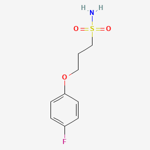 molecular formula C9H12FNO3S B2790020 3-(4-Fluorophenoxy)propane-1-sulfonamide CAS No. 946320-61-2