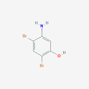 molecular formula C6H5Br2NO B2790022 5-Amino-2,4-dibromophenol CAS No. 367521-07-1