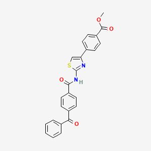 Methyl 4-[2-[(4-benzoylbenzoyl)amino]-1,3-thiazol-4-yl]benzoate