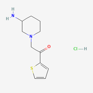 2-(3-Aminopiperidin-1-yl)-1-(thiophen-2-yl)ethanone hydrochloride