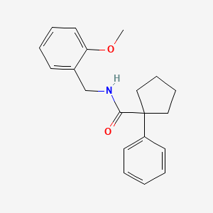 N-[(2-methoxyphenyl)methyl]-1-phenylcyclopentane-1-carboxamide