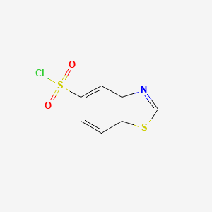 molecular formula C7H4ClNO2S2 B2790132 1,3-Benzothiazole-5-sulfonyl chloride CAS No. 227278-83-3