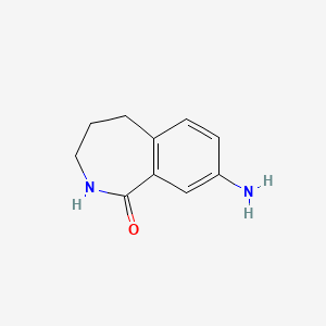 molecular formula C10H12N2O B2790169 8-amino-2,3,4,5-tetrahydro-1H-2-benzazepin-1-one CAS No. 1022972-01-5