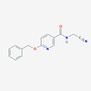 B2790174 6-(benzyloxy)-N-(cyanomethyl)pyridine-3-carboxamide CAS No. 1311517-15-3