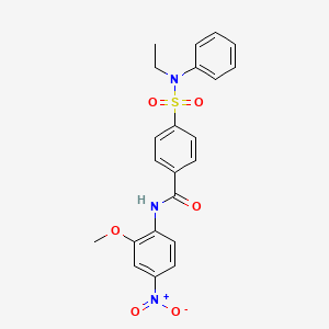 4-(N-ethyl-N-phenylsulfamoyl)-N-(2-methoxy-4-nitrophenyl)benzamide