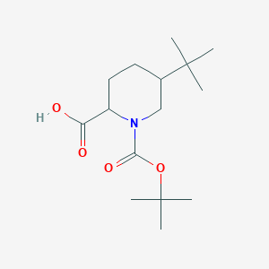 5-Tert-butyl-1-[(2-methylpropan-2-yl)oxycarbonyl]piperidine-2-carboxylic acid
