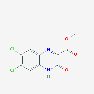 molecular formula C11H8Cl2N2O3 B027903 Ethyl 6,7-dichloro-3-hydroxyquinoxaline-2-carboxylate CAS No. 60578-70-3