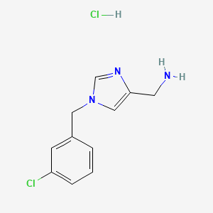 [1-(3-Chlorobenzyl)-1H-imidazol-4-yl]methanamine hydrochloride