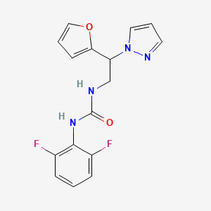 1-(2,6-difluorophenyl)-3-(2-(furan-2-yl)-2-(1H-pyrazol-1-yl)ethyl)urea