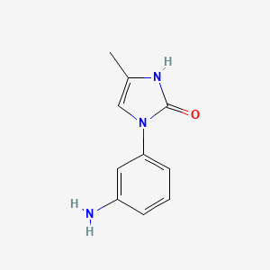 molecular formula C10H11N3O B2790338 3-(3-Aminophenyl)-5-methyl-1H-imidazol-2-one CAS No. 1519859-51-8