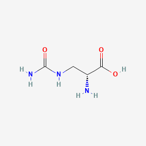 molecular formula C4H9N3O3 B2790382 (2R)-2-amino-3-(carbamoylamino)propanoic acid CAS No. 134053-09-1; 1483-07-4