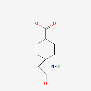 molecular formula C10H15NO3 B2790411 Methyl 2-oxo-1-azaspiro[3.5]nonane-7-carboxylate CAS No. 2248271-63-6
