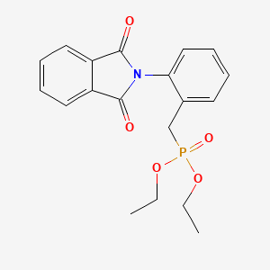 molecular formula C19H20NO5P B2790448 diethyl {[2-(1,3-dioxo-2,3-dihydro-1H-isoindol-2-yl)phenyl]methyl}phosphonate CAS No. 140150-99-8