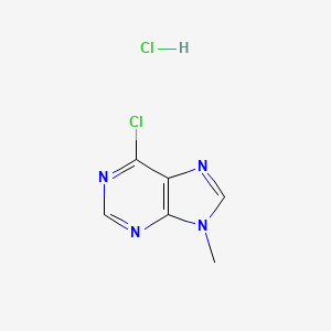 molecular formula C6H6Cl2N4 B2790525 6-Chloro-9-methylpurine;hydrochloride CAS No. 2287332-92-5