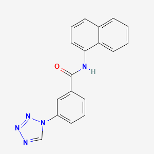 molecular formula C18H13N5O B2790557 N-(naphthalen-1-yl)-3-(1H-1,2,3,4-tetrazol-1-yl)benzamide CAS No. 557779-42-7