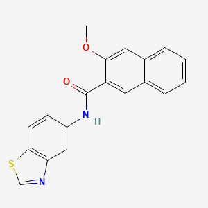 molecular formula C19H14N2O2S B2790670 N-(1,3-benzothiazol-5-yl)-3-methoxynaphthalene-2-carboxamide CAS No. 941924-80-7
