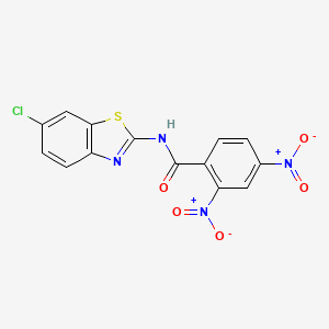 N-(6-chloro-1,3-benzothiazol-2-yl)-2,4-dinitrobenzamide