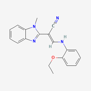 (E)-3-((2-ethoxyphenyl)amino)-2-(1-methyl-1H-benzo[d]imidazol-2-yl)acrylonitrile