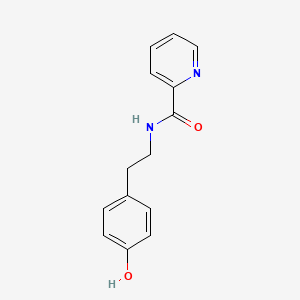 molecular formula C14H14N2O2 B2790800 N-[2-(4-hydroxyphenyl)ethyl]pyridine-2-carboxamide CAS No. 791805-78-2