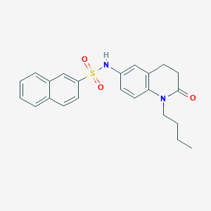 molecular formula C23H24N2O3S B2790864 N-(1-butyl-2-oxo-1,2,3,4-tetrahydroquinolin-6-yl)naphthalene-2-sulfonamide CAS No. 941992-23-0
