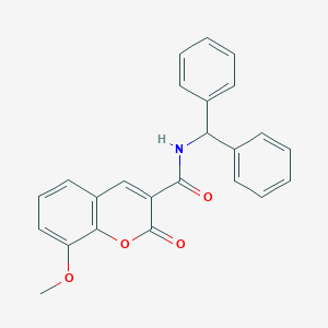 molecular formula C24H19NO4 B279088 N-benzhydryl-8-methoxy-2-oxo-2H-chromene-3-carboxamide 
