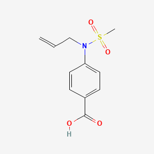 molecular formula C11H13NO4S B2790898 4-[Allyl(methylsulfonyl)amino]benzoic acid CAS No. 714258-94-3