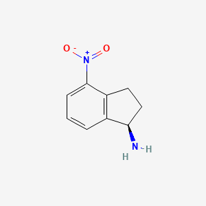 B2790912 (R)-4-Nitro-2,3-dihydro-1H-inden-1-amine CAS No. 1213551-84-8