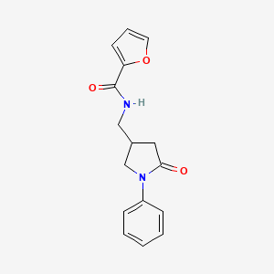N-((5-oxo-1-phenylpyrrolidin-3-yl)methyl)furan-2-carboxamide
