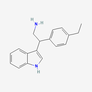 2-(4-ethylphenyl)-2-(1H-indol-3-yl)ethanamine