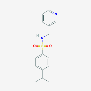 molecular formula C15H18N2O2S B279093 4-isopropyl-N-(3-pyridinylmethyl)benzenesulfonamide 