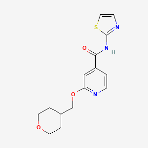 2-((tetrahydro-2H-pyran-4-yl)methoxy)-N-(thiazol-2-yl)isonicotinamide