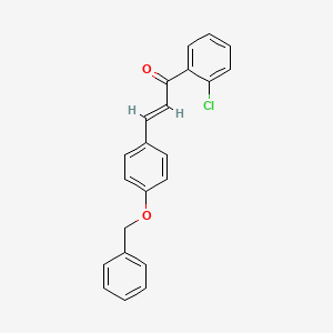 (2E)-3-[4-(benzyloxy)phenyl]-1-(2-chlorophenyl)prop-2-en-1-one