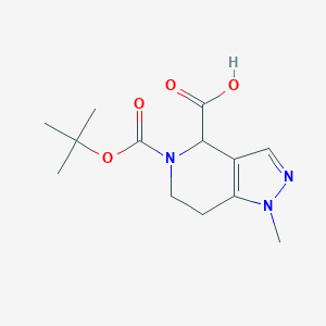5-(tert-Butoxycarbonyl)-1-methyl-4,5,6,7-tetrahydro-1H-pyrazolo[4,3-c]pyridine-4-carboxylic acid