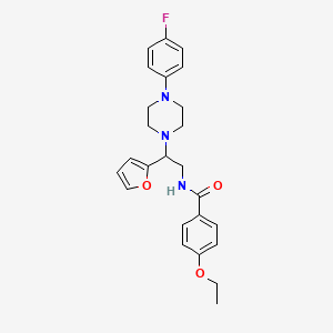 4-ethoxy-N-(2-(4-(4-fluorophenyl)piperazin-1-yl)-2-(furan-2-yl)ethyl)benzamide