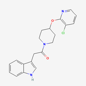 1-(4-((3-chloropyridin-2-yl)oxy)piperidin-1-yl)-2-(1H-indol-3-yl)ethanone