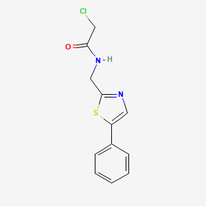 2-Chloro-N-[(5-phenyl-1,3-thiazol-2-yl)methyl]acetamide