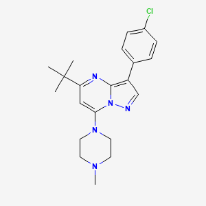 5-Tert-butyl-3-(4-chlorophenyl)-7-(4-methylpiperazin-1-yl)pyrazolo[1,5-a]pyrimidine