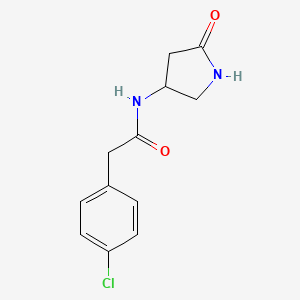 2-(4-chlorophenyl)-N-(5-oxopyrrolidin-3-yl)acetamide