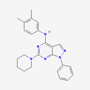 N-(3,4-dimethylphenyl)-1-phenyl-6-(piperidin-1-yl)-1H-pyrazolo[3,4-d]pyrimidin-4-amine